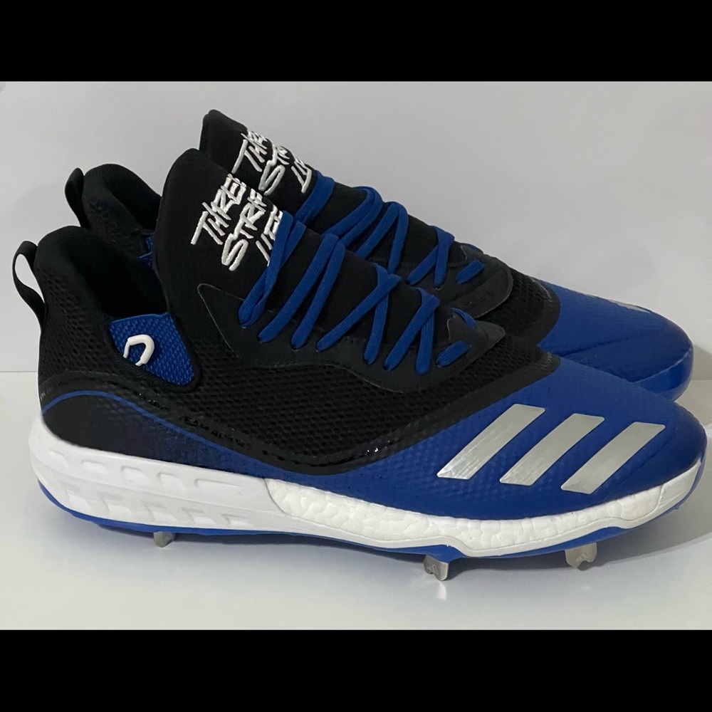 Adidas Icon V Boost Metal Baseball Cleats Blue Black G28243 Men's